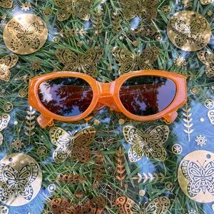 Le Specs Gymplastics Vintage Orange Recycled Sunglasses